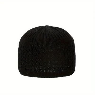 Bovista Kufi - Gebedshoed - Islam - Alhamdulillah - Islamitische Kleding - Moslim Kleding - Zwart - 3pc