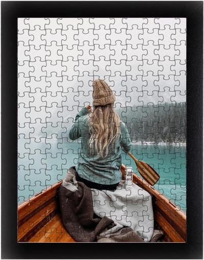 Puzzellijst Milano - Fotolijst Posterlijst - Puzzels Inlijsten - Krasbestendige Decoratiefolie - 36x48 cm - Zwart