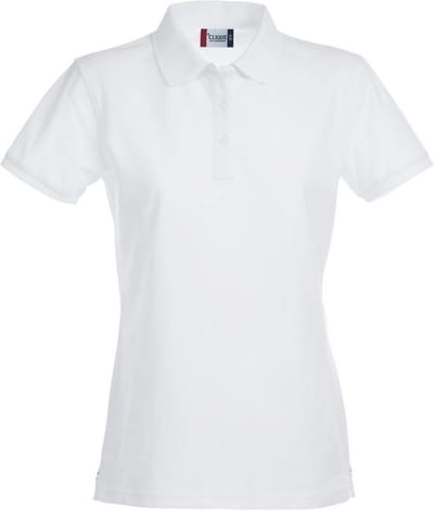 Clique Stretch Premium Polo Women 028241 - Wit - S