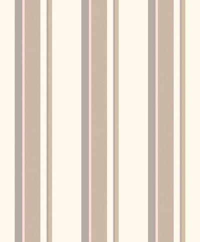 Flügger Fiona Vliesbehang 580646 - Stripes@Home - Copenhagen Stripes - Beige - 53cm x 11.2m