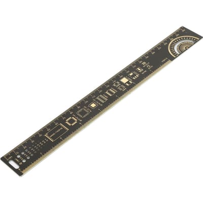 Règle multifonctionnelle pour circuits imprimés (10 pouces, 25 cm) pour ingénieurs en électronique