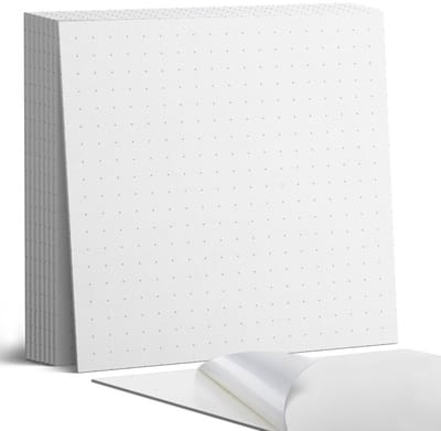 Coloray Plaktegels - Raster met punten Portugese Tegels - 30 cm x 30 cm - Wit Plaktegels - 9 stuks - Vierkant PVC Tegels - Plaktegels Keuken - Zelfklevende Vloertegels - Vinyl Tegels - Zelfklevende Tegels