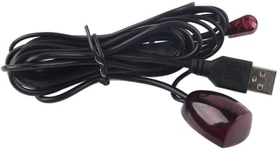 Allecto - Infrarood IR Repeater Kit - USB Afstandsbediening Verlengkabel - Ideaal voor Thuis en Hotel - Betrouwbare IR Ontvanger - Geschikt voor Se...