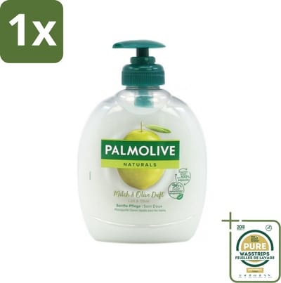 1 x Palmolive Naturals - Handzeep - Melk & Olijf - 300 ml- Handzeep Melk En Olijf - Natuurlijke Handzeep - Melkproteïnen Handzeep - Olijfextract Handzeep - Handzeep Voor Huidverzorging