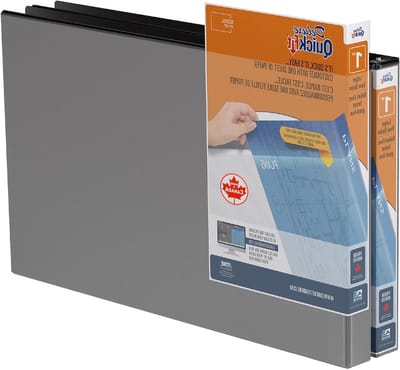 Grote Ringband - Spreadsheet Map - Documenten Organiseren - Uniek Overlay Ontwerp - 11 x 17 Inch 2 Stuks - Zwart