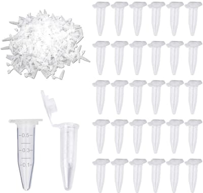 Centrifugebuisjes - Microbuisjes - Laboratorium Werk - Kliksluiting - 05 ml - Transparant