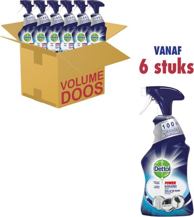 Dettol Power Badkamer Spray (6 x 500ml)