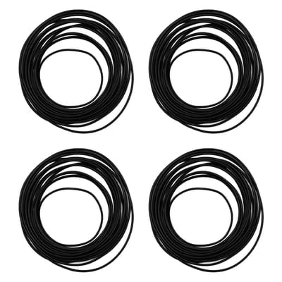 JHUBERS- Afdichtingsring 4-pack - Waterdichte Ring - Rubber O-Ring - Slijtvast Materiaal - Geschikt voor Horlogemakers - Dikte 0,5-0,8 mm - Horloge Pakkingen