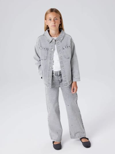 NAME IT - NKFEVERLYN DNM SCHAKET 5503-YA N - Meisjes - Overhemden