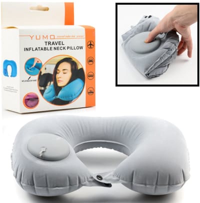 Reiskussen - Nekkussen - Automatisch instellen op hardheid - Opblaasbaar -Travel Pillow - Slaapkussen - Vrouwen & Man