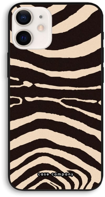 Case Company® - Hoesje geschikt voor iPhone 12 hoesje - Arizona Zebra - Biologisch Afbreekbaar Telefoonhoesje - Bescherming alle Kanten en Schermrand