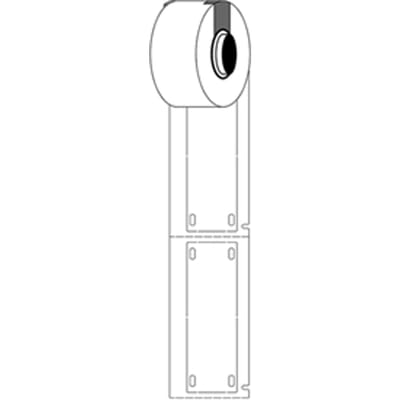 Brady M6-25x75-B7598-WT polyurethaan tags wit | 25 mm x 75 mm (origineel)