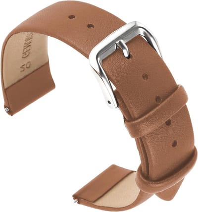 Zachte kalfsleren horlogeband, snelsluiting leer vervangingsarmband voor heren en dames, universele horloges, roestvrijstalen gesp, comfortabele en stijlvolle polsband