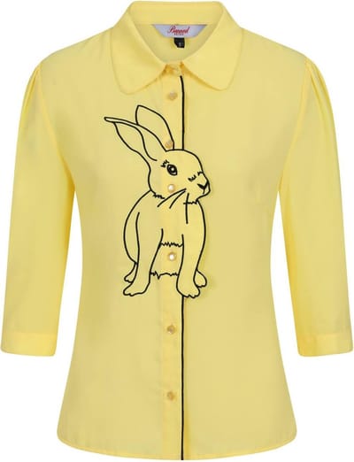 Dancing Days - BUNNY HOP Blouse - S - Geel