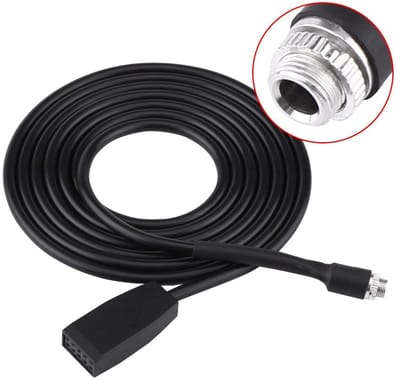 Dailygoody - Auto Aux-ingang Kabel - 3.5mm Audio Adapter - Eenvoudige installatie - Geschikt voor E46 - Vrouwelijke Jack - Voor Coupe Sedan Conve