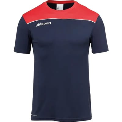 Uhlsport Offense 23 T-Shirt Heren - Marine / Rood / Wit | Maat: XL