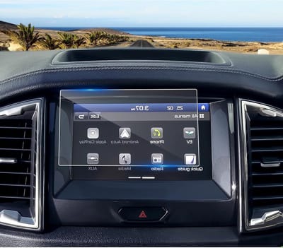 Navigatie Beschermfolie voor Ford Ranger 2016-2022, Schermbeschermer van Gehard Glas, 9H Krassenbestendig en Ideaal voor GPS Schermen van 8 Inch
