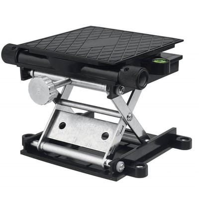 Allecto - Lab Lift Stand Tafel - Automatische Nivellering - Duurzaam en Stabiel - Zwart Aluminium - Hefplatform voor Laboratoria - Geschikt voor N