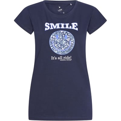 Dames-T-shirt Imperial Riding Smiley Flowers