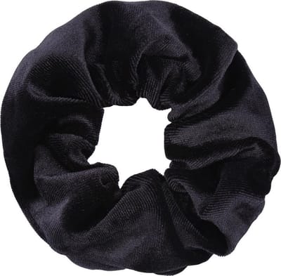 Scrunchie - Velvet, zwart - De trend van 2019