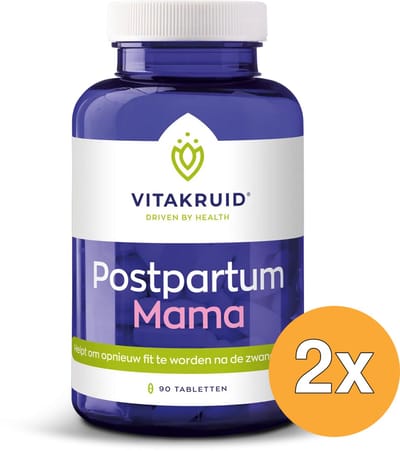 2x Vitakruid Postpartum Mama Oa Fenegriek, Shatavari & Choline (90 tabletten)