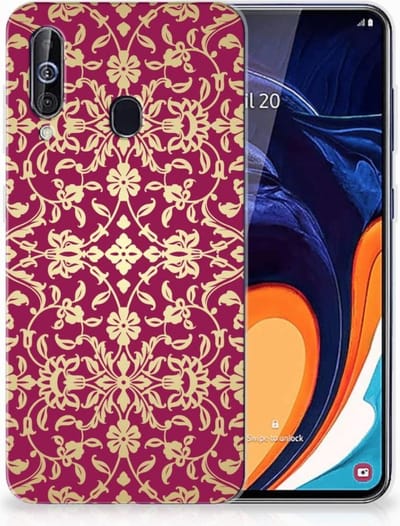 Siliconen Hoesje Samsung Galaxy A60 Barok Pink