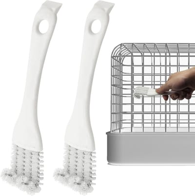 Daity 2-delige vogelkooischep met lange steel - vogelkooigereedschap - accessoires en benodigdheden - wordt gebruikt om vogelpoep in huisdierkooien - papegaaienkooien en vogelzitstokken beter te reinigen