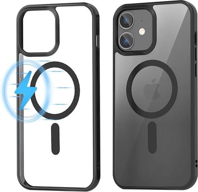 Hoesje geschikt voor iPhone 11 Hoesje Zwart - Shockproof Magsafe Hoesje geschikt voor iPhone 11 Zwart - Magsafe Zwart