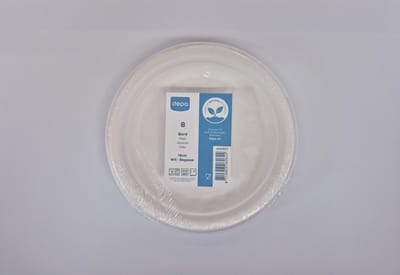 160 kleine borden 18 cm suikerriet bagasse microgolfoven-oven-diepvriesgeschikt