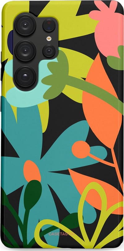 Casetastic Hoesje Geschikt voor Samsung S25 Ultra - Stijlvolle Beschermende Duo-layer Case - Botanisch Feest