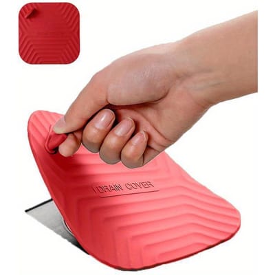 Tapis de Sol en Silicone pour Bonde de Sol de Toilette Bouchon d'Étanchéité Anti-Insectes Couvercle de Bonde de Salle de Bain Bonde de Sol Désodorisante pour Évier de Cuisine Baignoire Bouchon d'Arrêt Cheveux rouge