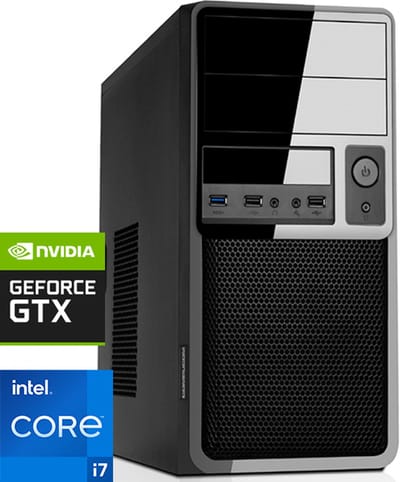 Intel Desktop PC met Core i7F - RTX 3050 - 32GB RAM - 1000GB NVMe M.2 SSD - WiFi - Bluetooth - Windows 11 Pro (DT-372711)