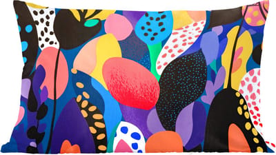 Sierkussens - Kussentjes Woonkamer - 60x40 cm - Bloemen - Bladeren - Abstract - Rood
