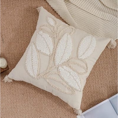 2026 Nieuwe 45x45CM Mooie Bloemen Kussensloop Voor Woonkamer Nachtkastje Bank Auto Rugleuning Kantoor Decoratie Kussenhoes 45x45cm white