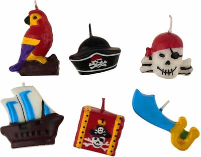 AMSCAN - Piraten kaarsen - Decoratie > Kaarsjes