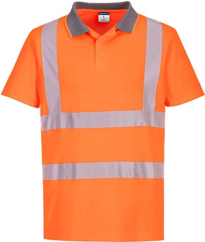 Portwest Eco Hi-Vis L/S Polo (6 stuks) EC10 - Oranje - 4XL