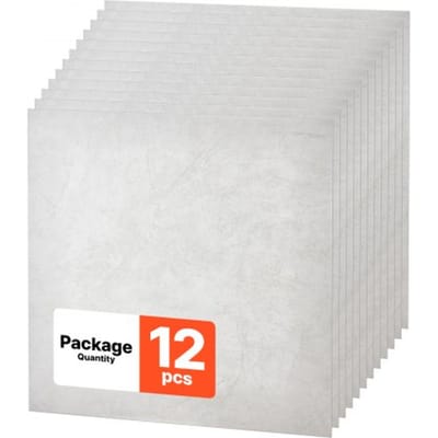 VEVOR 12 Stuks Plafondpanelen, Plafondtegels, Pvc-Schuimplaat 605x605mm, Wit, Marmerpatroon, Waterdicht, Brandwerend, Op Maat Te Snijden, Geschikt voor Systeemplafonds, Moderne Interieurdecoratie voor Thuis en Kantoor