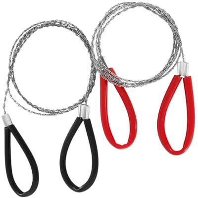 Cosensi - Draadzaag - Overlevingsgereedschap - Ideaal voor Outdoor - Rood en Metallic - Handzaam - Perfect voor Kamperen