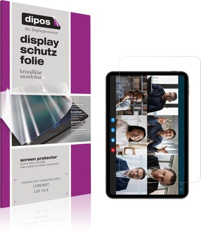 dipos – 2x Beschermfolie geschikt voor LORDWIT L50 13.4 | Krasbestendige & heldere Screenprotector Ultra-Thin