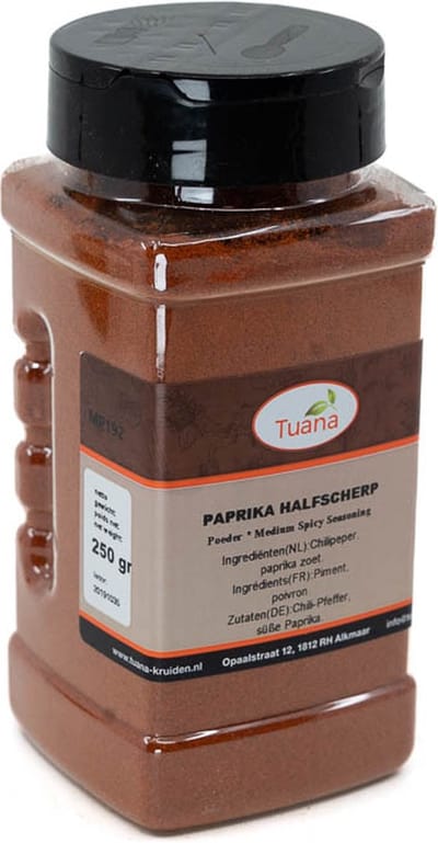 Tuana Kruiden - Paprika Halfscherp Kruiden - Strooibus 150 Gram - Tuanashop - MP-P-0006