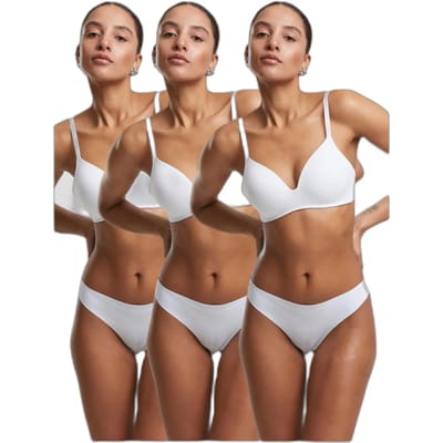 Urban Classics - Lasercut Tanga 3Pack String - XS - Wit