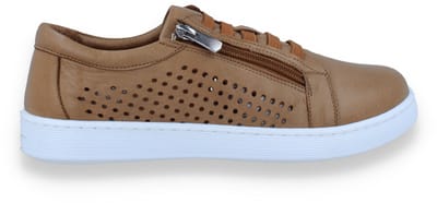 Andrea Conti Dames Sneaker | Cognac | Maat: 42