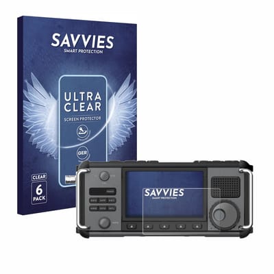Savvies - Screenprotector voor Xiegu X6200 - Folie Beschermfolie transparant 6 Stuks