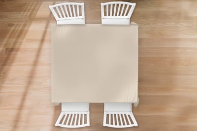 Tafelkleed - Tafellaken - 120x120 cm - Beige - Effen kleur - Binnen en Buiten
