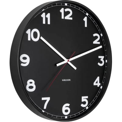 Karlsson Wandklok New Classic - Medium - Zwart - Ø40,6cm - Modern