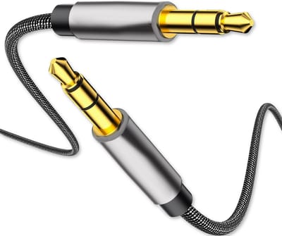 Aux Kabel 1 Meter - Aux naar Aux - 3.5mm Audiokabel - TRRS 3 5 mm Jack to Jack Audio Kabel - Ondersteunt HiFi Audio + Microfoon Kabel