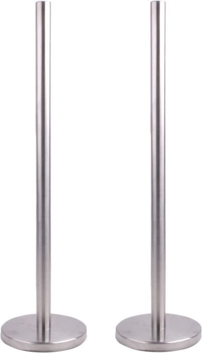 Svenska Living multipak van 2x stuks toiletpapier rollen houder 55 cm rvs voor 5 rollen