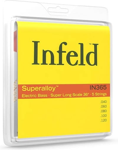Thomastik Infeld THIN-365 snaren set 5-snaar bass, superalloy hexcore, susynthetic coreg: 36, 040-060-080-100-120
