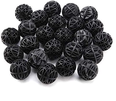 Dailygoods- Biofilterbal 50 Stuks - Aquariumfiltermateriaal - PVC/Spons - Voor Zoet/Zeewater - 46 mm - Groot Volume - Filtermateriaal