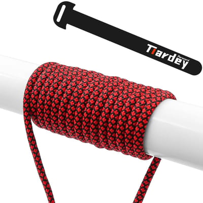 Allecto - Paracord - Nylon koord - Scheurbestendig - Rood - Outdoor survival - 100ft (31m) - Geschikt voor kamperen